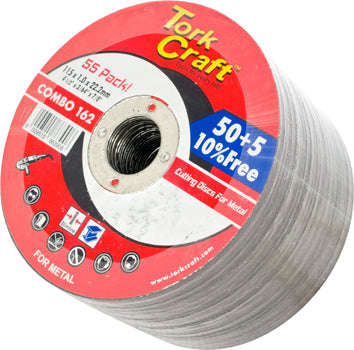 Tork Craft 50 + 5 Free Cutting Disc Metal 115 X 1.0 X 22.2 Mm - DEFAULT TITLE