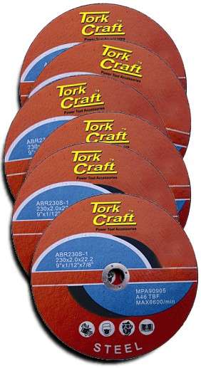 Tork Craft 5 + 1 Cutting Disc Steel 230 X 2.0 X 22.2Mm - DEFAULT TITLE