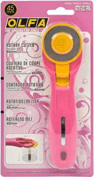 Olfa Rotary Splash Cutter 45Mm Blade R/L Handed Pink -