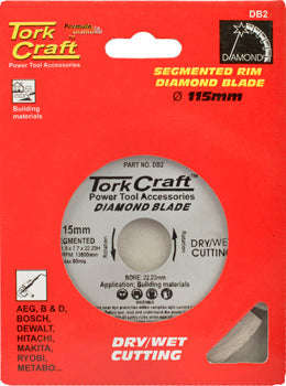 Tork Craft Diamond Blade Segmented 115Mm -
