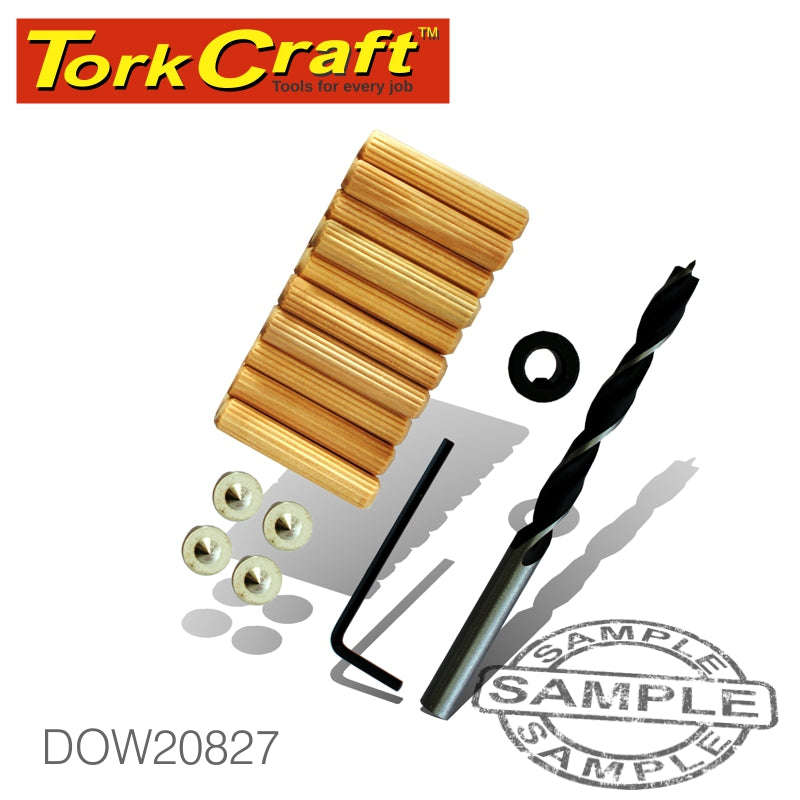 Special - Tork Craft Doweling Accessory Kit 8Mm - 27 Piece (Birch Wood) - DEFAULT TITLE