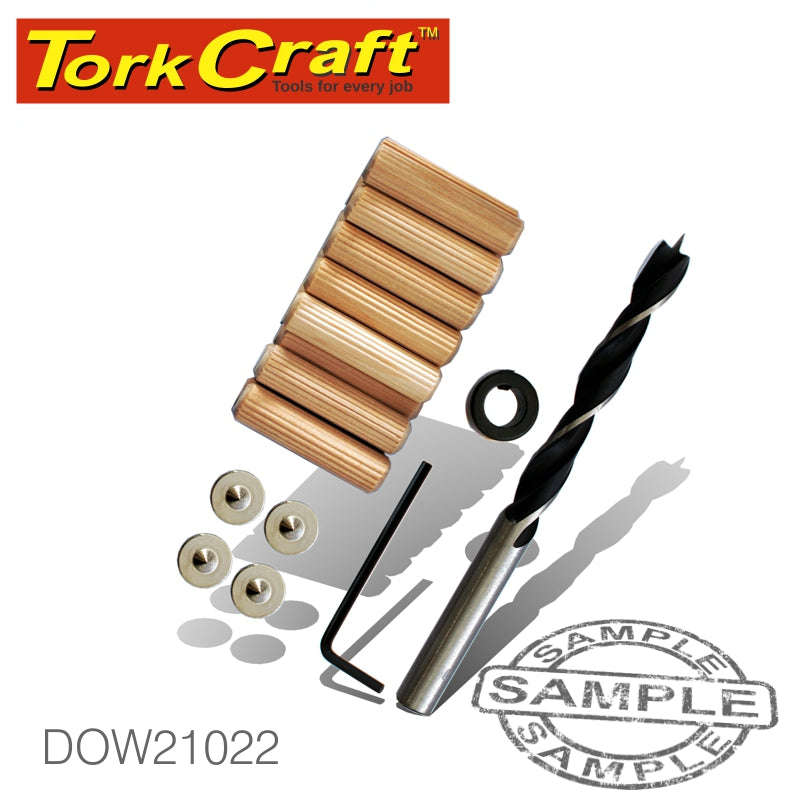 Tork Craft Doweling Accessory Kit 10Mm - 22 Piece (Birch Wood) - DEFAULT TITLE
