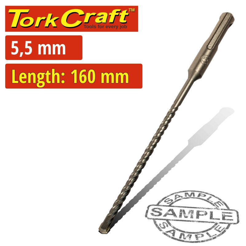 Tork Craft Sds Plus Drill Bit 160 X 100 5.5Mm - DEFAULT TITLE