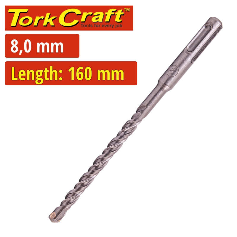 Tork Craft Sds Plus Drill Bit 160 X 100 8Mm - DEFAULT TITLE