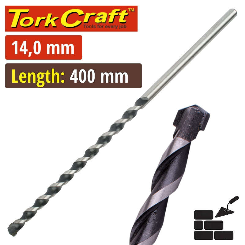 Tork Craft Masonry Drill Bit 14 X 400Mm - DEFAULT TITLE