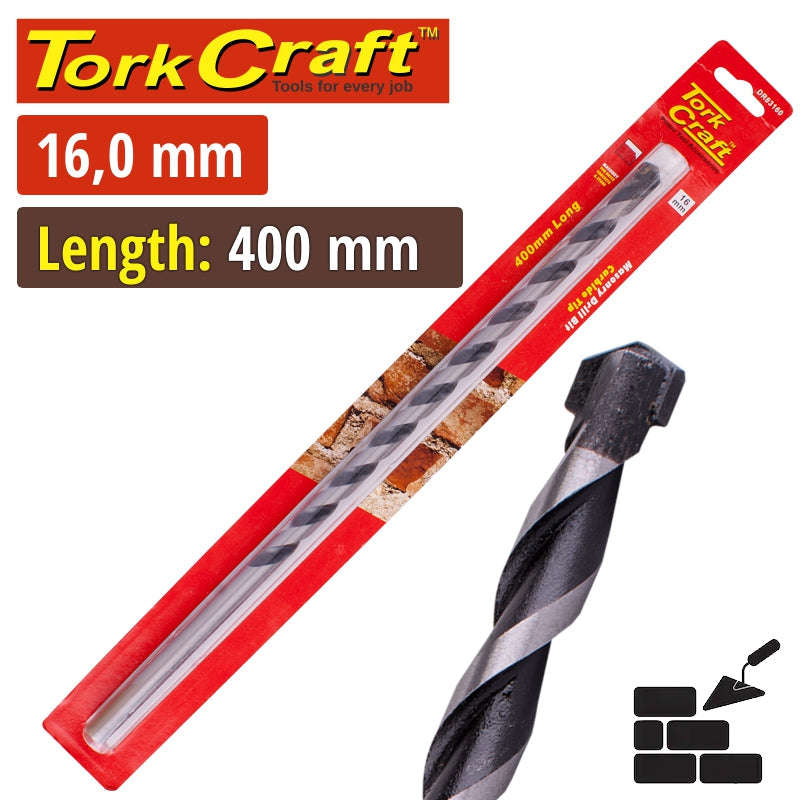 Tork Craft Masonry Drill Bit 16 X 400Mm - DEFAULT TITLE