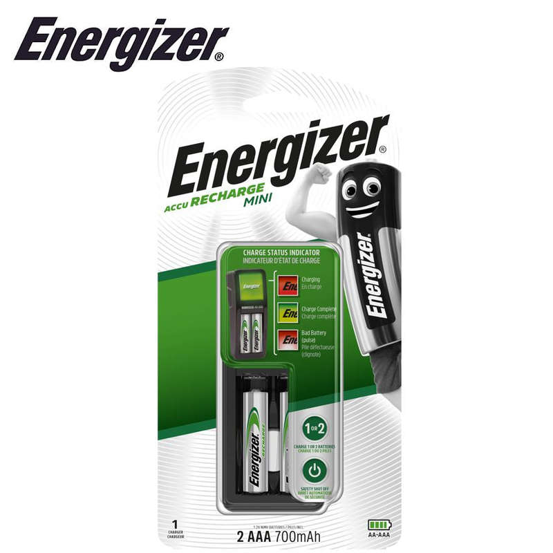 Energizer Mini Charger With Status Indicator (Aa & Aaa) +2 Aaa Batteri - DEFAULT TITLE