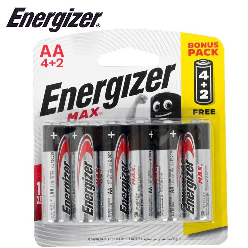 Energizer Max Aa - 6 Pack  4+2 Free - DEFAULT TITLE