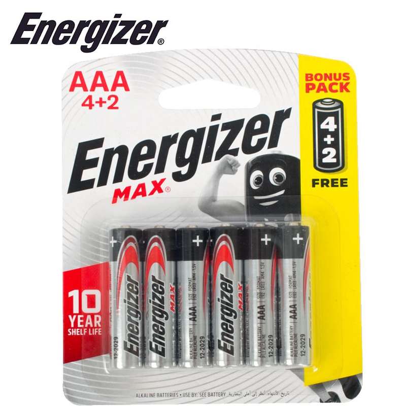 Energizer Max Aaa - 6Pack 4+2 Free - DEFAULT TITLE