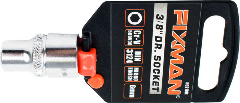 Fixman  3/8' Drive Hex Socket 6Mm - DEFAULT TITLE