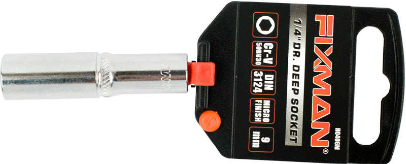 Fixman 1/4' Dr Deep Socket 9Mm - DEFAULT TITLE
