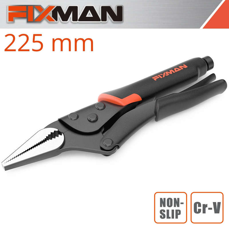 Fixman Long Nose Lock Grip Pliers 9'/225Mm -