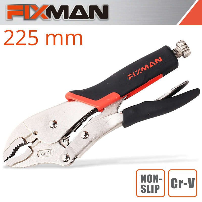 Fixman Curved Jaw Lock Grip Pliers 10'/250Mm -