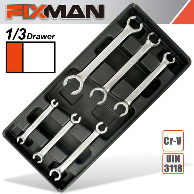 Fixman 6-Pc Flare Wrenches 6 To 24Mm - DEFAULT TITLE