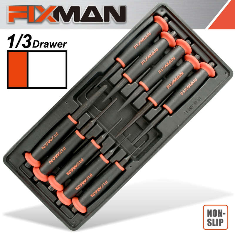 Fixman 10-Pc Punches Pin 2-3-4-5 Punch 2-3-4-5-6 Center Punch 8Mm - DEFAULT TITLE