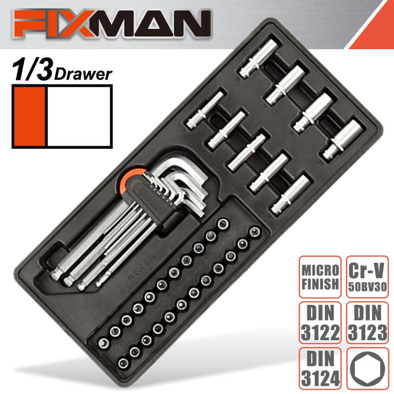 Fixman 33-Pc 1/4' Dr.Sockets & Accessories - DEFAULT TITLE