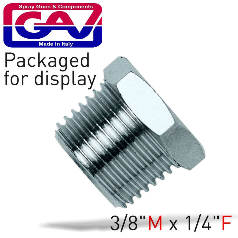 Taper Reducer Bush 3/8 X 1/4 M/F Packaged - DEFAULT TITLE