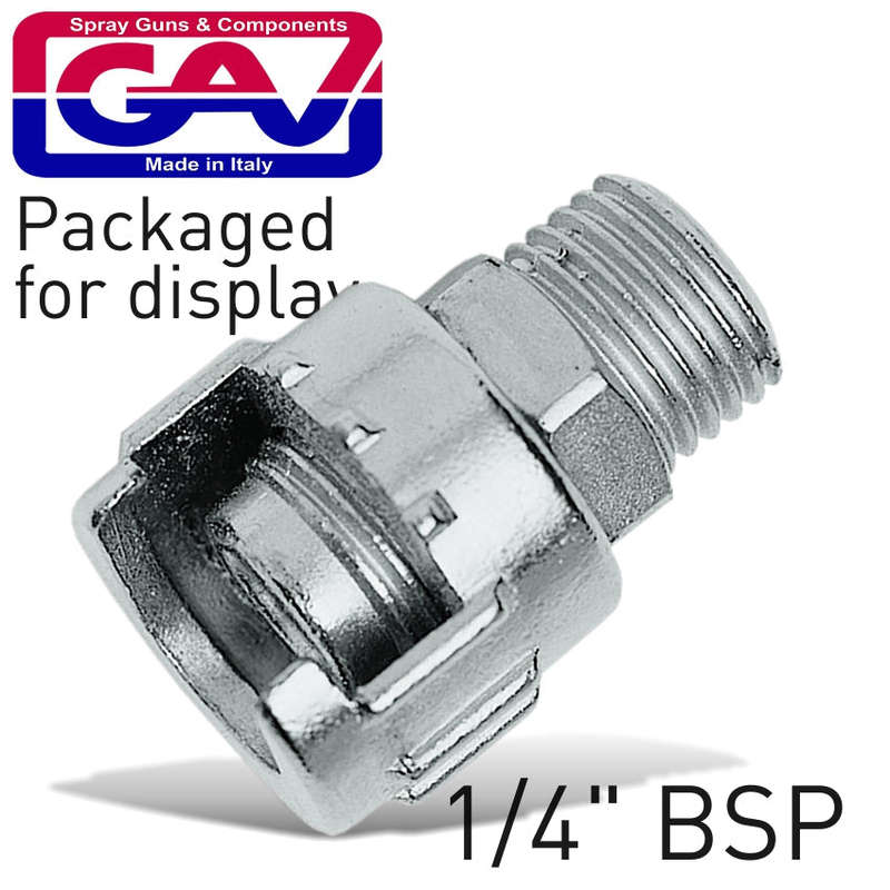 Nipple With Metal Ring 1/4'M  For Bayonet Couplings Packaged - DEFAULT TITLE