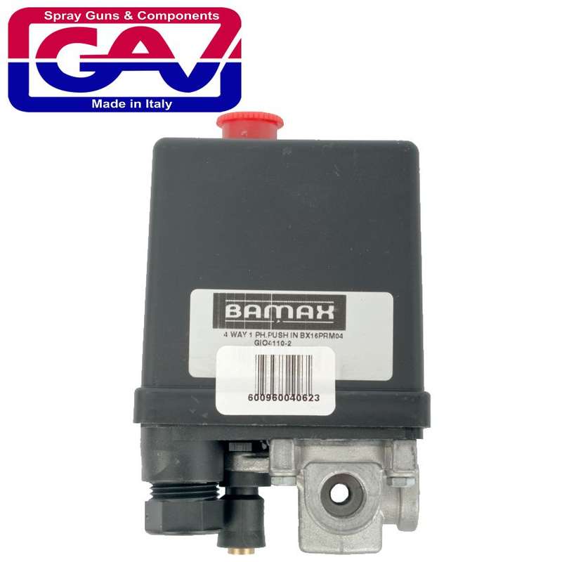 Pressure Switch 4 Way 1 Phase Push In Bx16Prm04 - DEFAULT TITLE