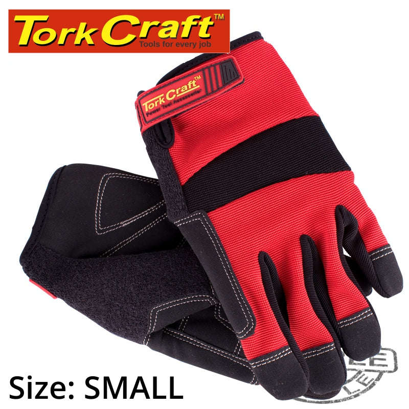 Tork Craft Work Glove Small- All Purpose Red With Touch Finger - DEFAULT TITLE