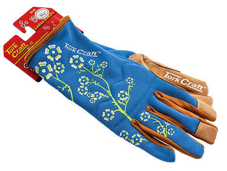 Tork Craft Ladies Slim Fit Garden Gloves Blue Small -