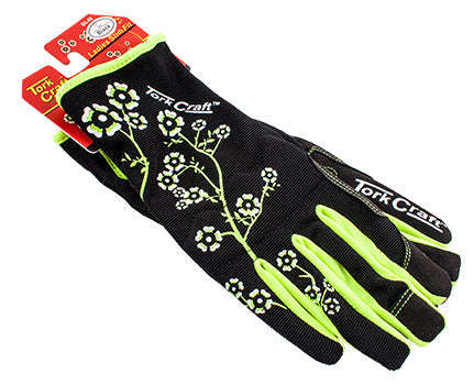 Tork Craft Ladies Slim Fit Garden Gloves Black X-Small -