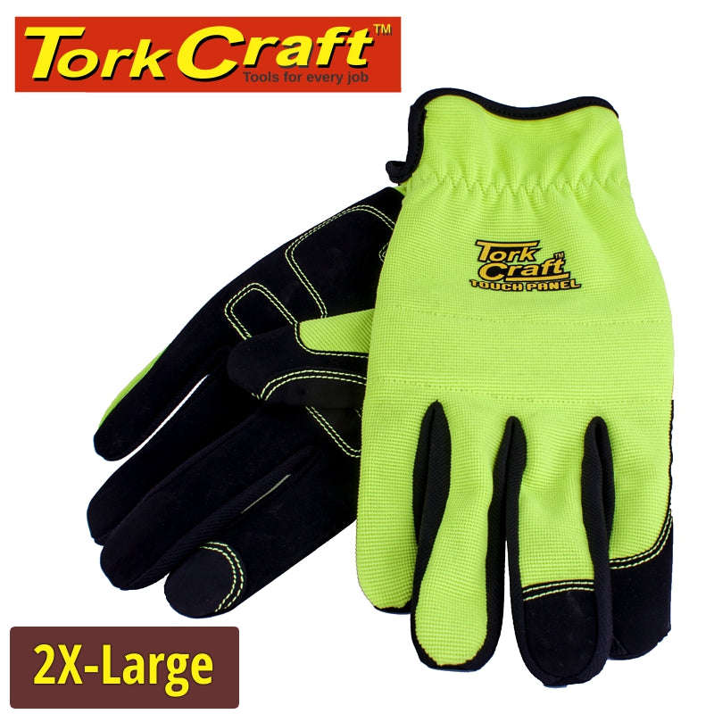 Tork Craft Glove Yellow With Pu Palm Size Xx-Large Multi Purpose -