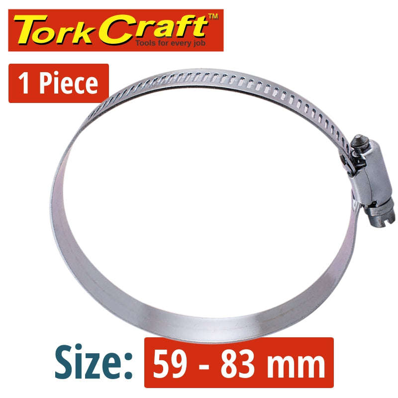 Tork Craft Hose Clamp 59-83Mm Each K44 - DEFAULT TITLE