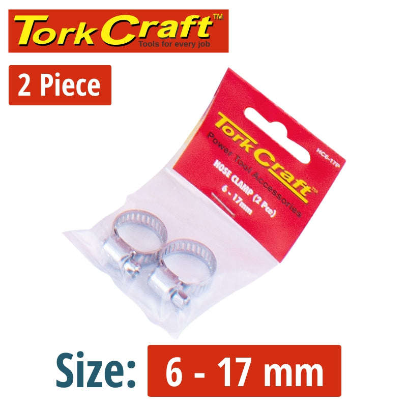 Tork Craft Hose Clamp 6 - 17Mm Gm4 2Piece Packaged - DEFAULT TITLE