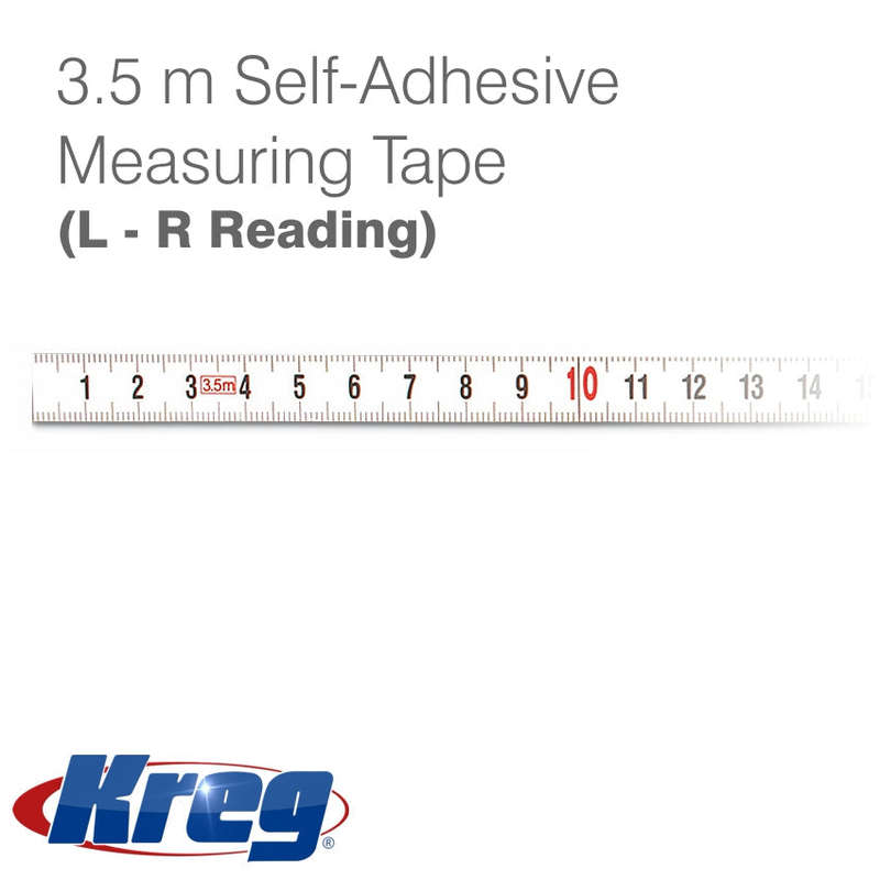 Kreg 3.5 Meter Salf-Adhesive Measuring Tape (L-R Reading) - DEFAULT TITLE