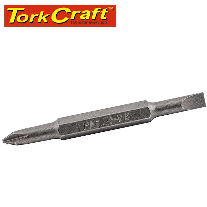 Tork Craft Replacement Bit 65Mm Double Ended 6Mm.Sl5Mm/Ph1 For Kt2677 - DEFAULT TITLE