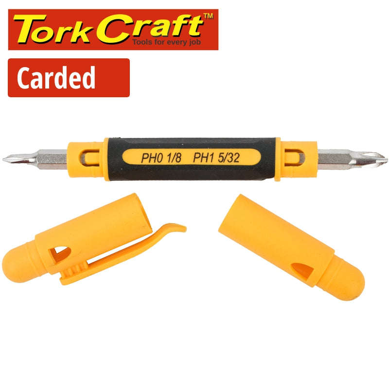 Tork Craft Screwdriver Pocket Precision 4-In-1 Carded - DEFAULT TITLE