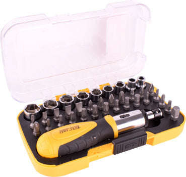 Tork Craft Screwdriver Ratchet Bit Set 37Pc - DEFAULT TITLE