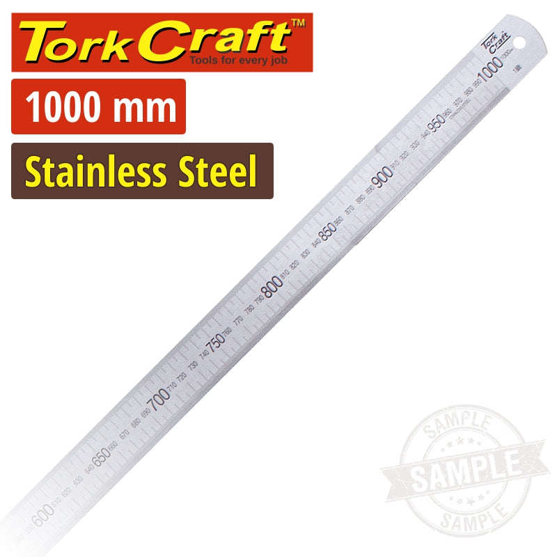 Tork Craft Stainless Steel Ruler 1000 X 35 X 1.5Mm - DEFAULT TITLE