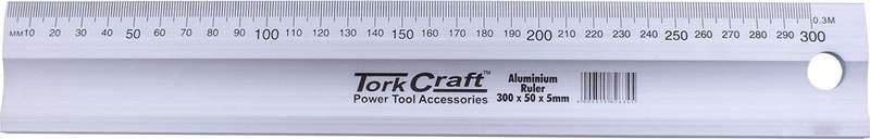 Tork Craft Aluminium Straight Edge Ruler Type B 300X50X5.0Mm - DEFAULT TITLE