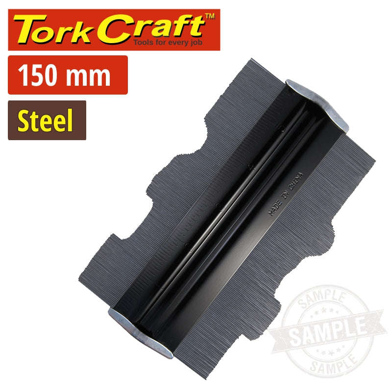 Tork Craft Steel Profile Gauge 150Mm - Max Profile Depth 45Mm - DEFAULT TITLE