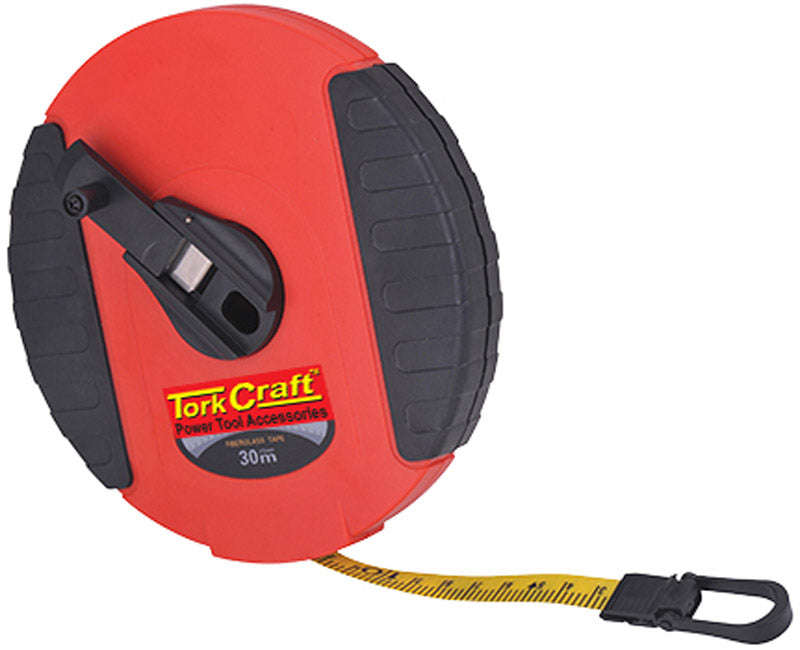 Tork Craft Measuring Tape Fiberglass 30M X 13Mm Heavy Duty Abs Case - DEFAULT TITLE