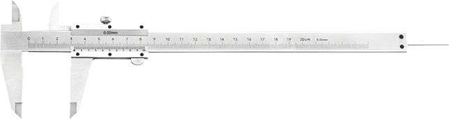 Tork Craft Vernier 200Mm Carbon Steel 0.02Mm Acc. Metric -