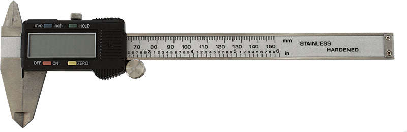 Tork Craft Vernier Digital 150Mm Memory Hold S/Steel 0.01Mm Acc. Metric / Inch - DEFAULT TITLE