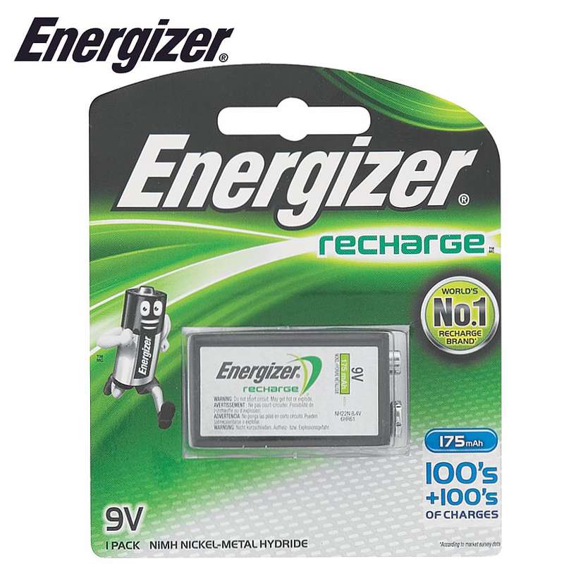 Energizer Recharge: 9V -1 Pack (Moq6) - DEFAULT TITLE