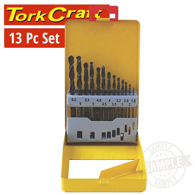 Special - Tork Craft Drill Bit Set 13Pce Roll Forged Metal Case - DEFAULT TITLE