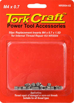 Tork Craft Thread Repair Kit M4 X 0.7 X1.5D Repl. Inserts For Nr5004 - DEFAULT TITLE