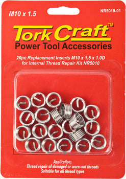 Tork Craft Thread Repair Kit M10 X 1.5 X 1.0D Repl. Inserts For Nr5010 - DEFAULT TITLE