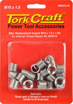 Tork Craft Thread Repair Kit M10 X 1.5 X 1.5D Repl. Inserts For Nr5010 - DEFAULT TITLE