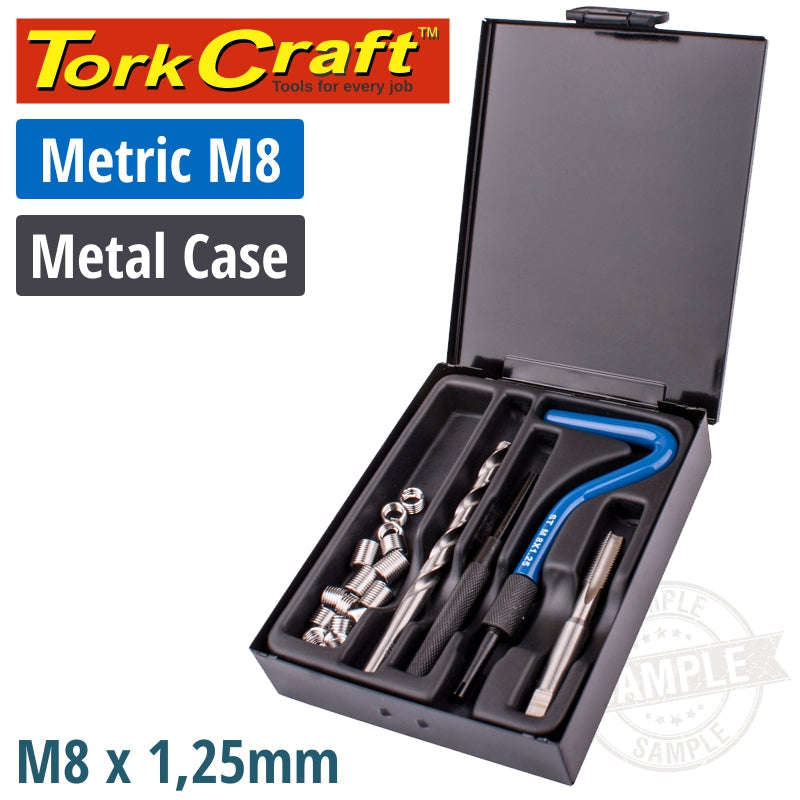 Tork Craft Thread Repair Kit M8 Internal (Metal Box) - DEFAULT TITLE