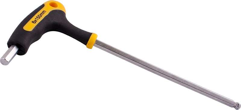 Tork Craft Ball Point T Handle Hex Allen Key 6.0Mm X 150Mm - DEFAULT TITLE