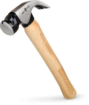 Real Steel Hammer Claw Curved 450G 16Oz Hick. Wood Handle - DEFAULT TITLE