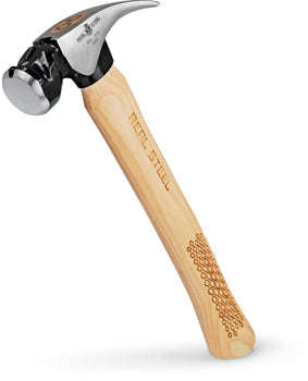 Real Steel Hammer Claw Rip 570G 20Oz Hick. Wood Handle -