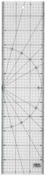 Olfa Metric Quilt Ruler 15Cm X 60Cm - Metric Grid - DEFAULT TITLE