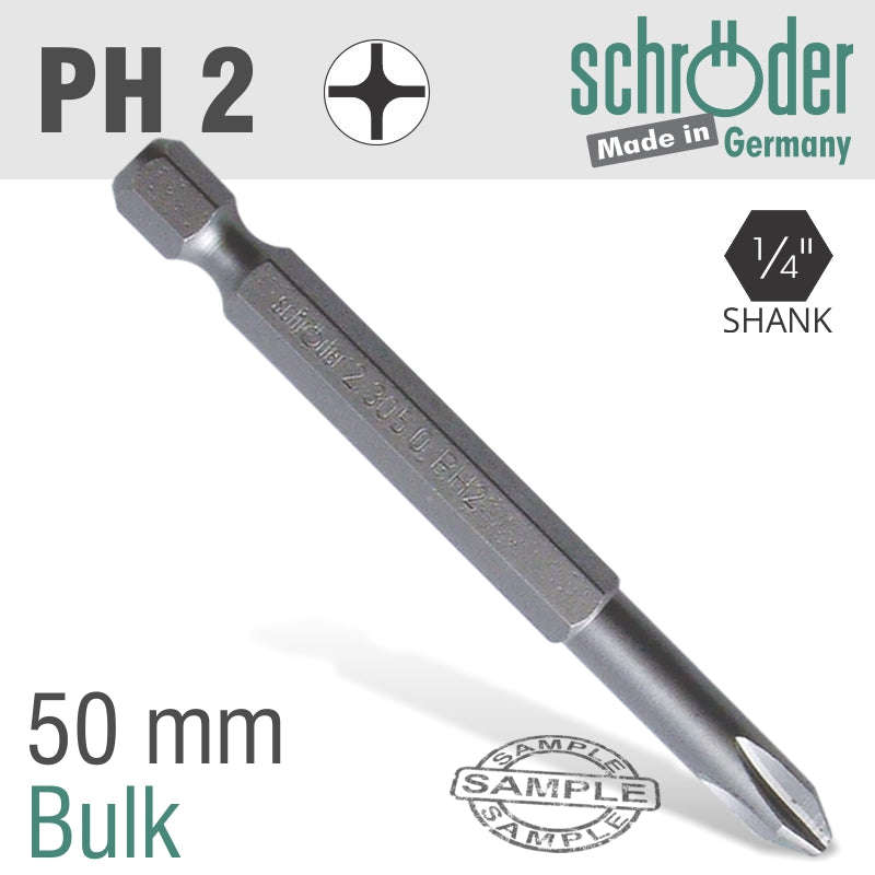 Phillips No.2 X 50Mm Classic Power Bit - DEFAULT TITLE